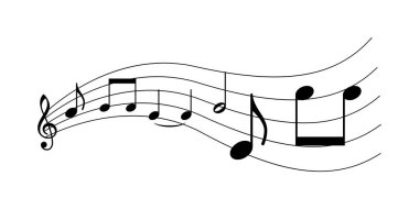 Sayfalarda dans eden notaların melodisi.