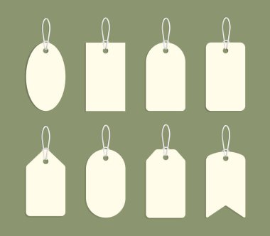 Çok Yönlü Boş Fiyat Etiketleri Koleksiyonu