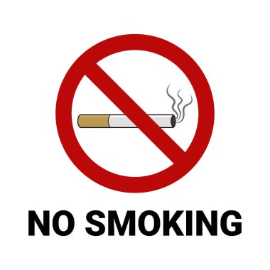 Evrensel Sigara İçilmez İşaret Çizimi