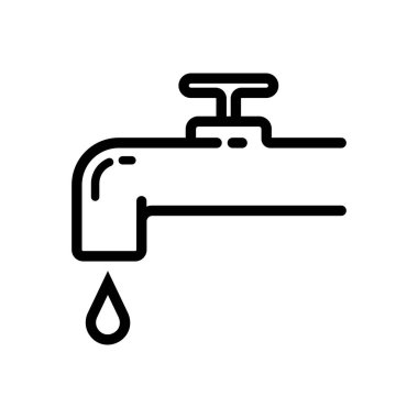 Damla Simgesi, Damlayan Musluk İllüstrasyonlu Minimalist Su Musluğu