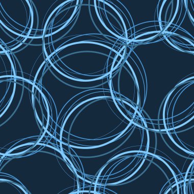 Gelecekçi Mavi Dairesel Dalga Şablonu Arkaplanı