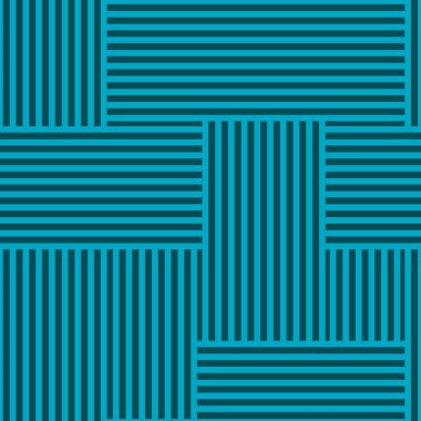 Gök mavisi tonlarında yatay ve dikey çizgiler kullanan cesur ve soyut bir modern dokuma deseni. Tekstil, duvar kağıtları, dijital arkaplan ve modern tasarım projeleri için ideal.