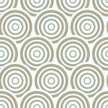 Eşmerkezli dairelerin temiz ve tekrarlayan bir düzeni nötr bir tonda, ritim, tekrarlama ve sakinlik hissi uyandırıyor. Modern arka planlar, tekstil ve markalaşma için harika..