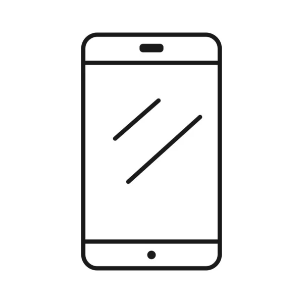Smartphone Symbol Einfaches Flaches Design Vektorkunst — Stockvektor