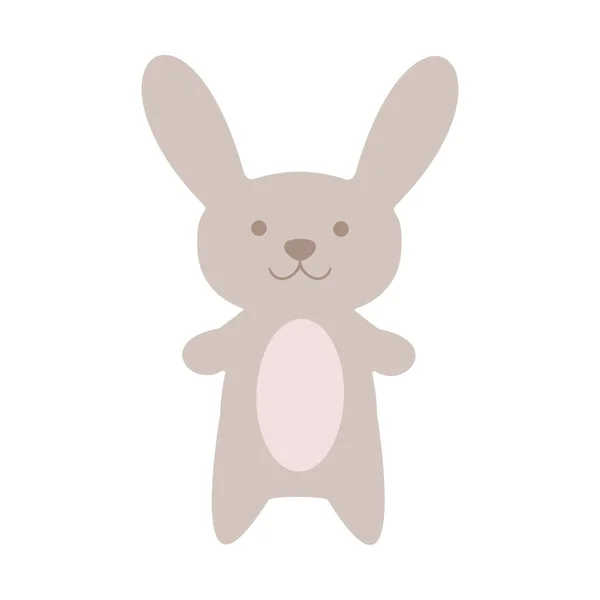 Іграшковий Кролик Ізольований Білому Тлі Векторні Ілюстрації — стоковий вектор