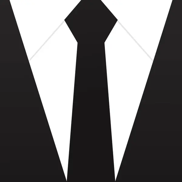 Bağlı siyah takım elbise. Siyah beyaz takım elbise ve papyon arka plan. Vektör illüstrasyonu