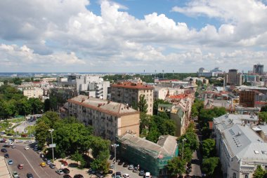 Güzel binaların hava aracı görüntüleri.