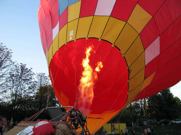 Heißluftballon Himmel — Stockfoto