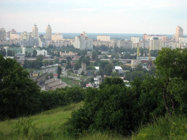Utsikt Från Kullen Och Stadsbilden Staden — Stockfoto