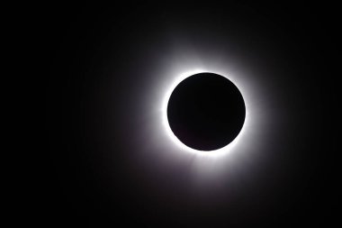 Total solar eclipse April 2024 in Ohio, United States clipart