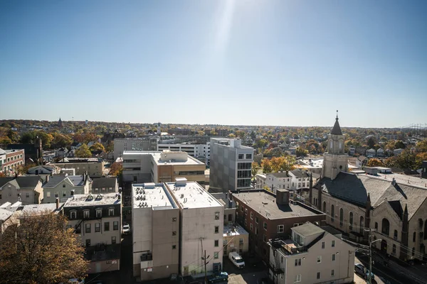 Vista Del Centro New Brunswick Nueva Jersey Claro Día Soleado — Foto de Stock