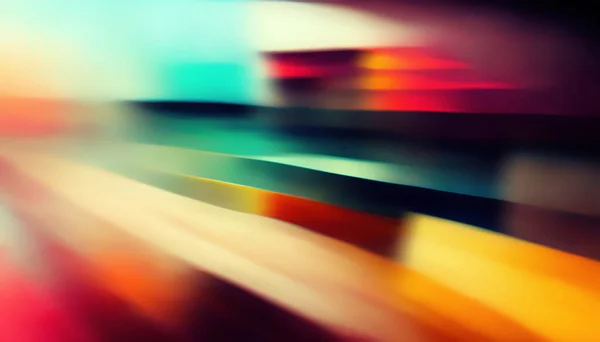Digital art. Motion background. Colorful pattern. Graphic illustration of vibrant blurred gradient paint strokes of green red yellow composition.