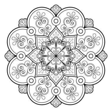 Mandala dijital sanatı el desenleri çizer. Duvardaki sanat eserleri. Boyama kitabı Dantelli desen dövme. Bir duvar kağıdı boyası gömleği ve döşeme kalıbı çıkartması için tasarlandı Etnik süslemede dekoratif