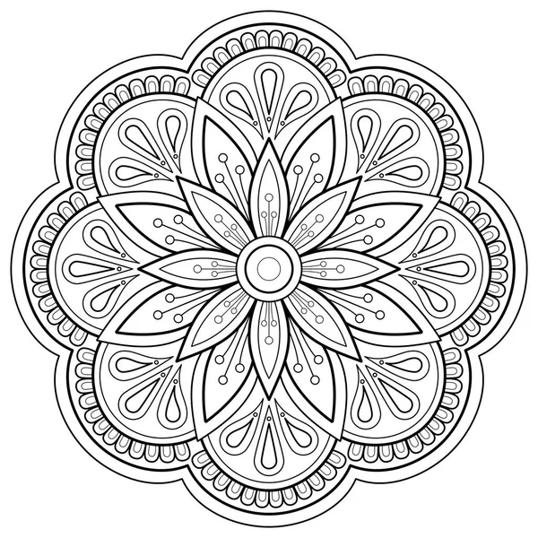Mandala Művészet Rajzol Kéz Minták Art Falra Színező Könyv Csipke — Stock Vector