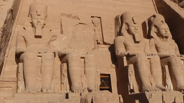 Abu Simbel Emplazamiento Inter Arqueol Gico Que Compone Templos Egipcios — Stockfoto