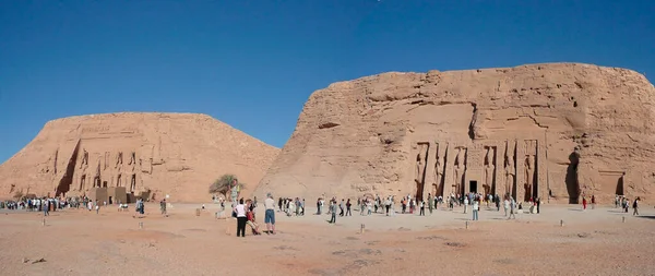 Abu Simbel Emplazamiento Inter Arqueol Gico Que Compone Templos Egipcios — Fotografia de Stock