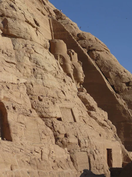 Abu Simbel Emplazamiento Inter Arqueol Gico Que Compone Templos Egipcios — Stockfoto