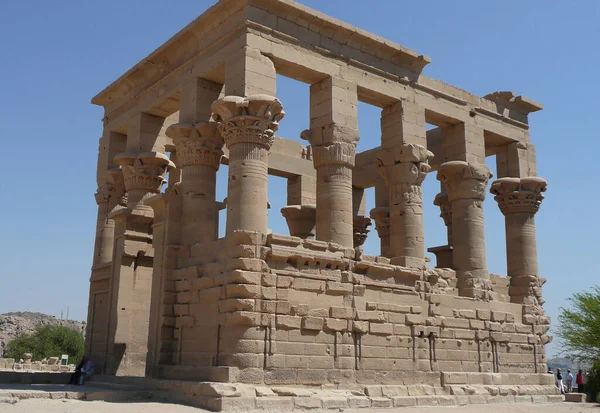Didedikasikan Untuk Isis Dewi Cinta Kuil Philae Adalah Salah Satu — Stok Foto