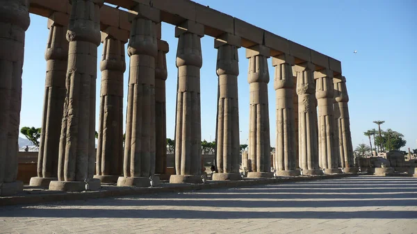 Situado Corazón Antigua Tebas Templo Luxor Fue Construido Esencialmente Bajo — Foto de Stock