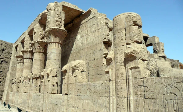 Edfu Temploma Egy Ősi Egyiptomi Templom Nílus Nyugati Partján Edfu — Stock Fotó
