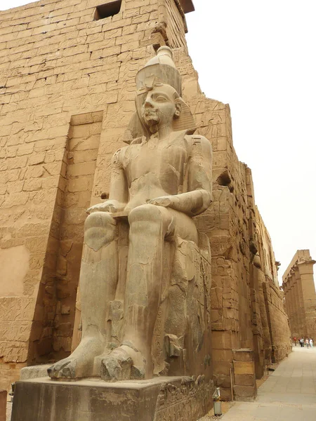 Ókori Théba Szívében Található Luxor Templomot Lényegében Egyiptomi Dinasztia Alatt — Stock Fotó