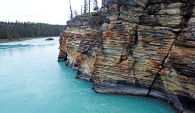 Athabasca Şelalesi, Jasper Alberta - Canad
