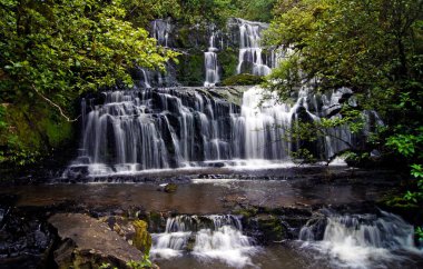 Purakaunui waterfall,The Catlins - New Zealand clipart