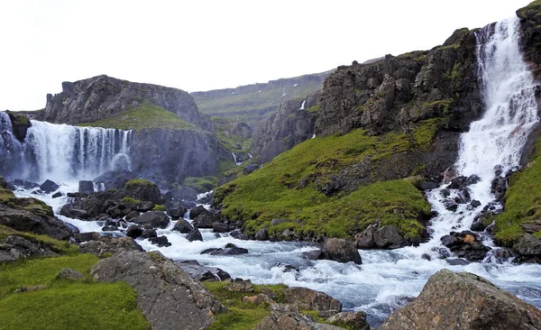 Vestdalsfossar Vesiputous Sey Isfj Islanti — kuvapankkivalokuva