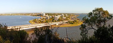 Perth şehrinin Panoraması - Avustralya