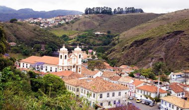 Ouro Preto in Minas Geiras - Colonial architecture, Brazil