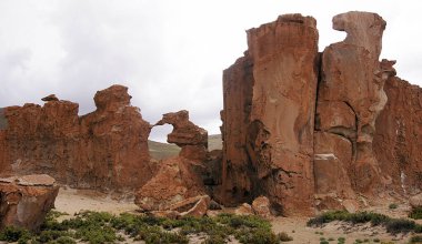 Rock formations - Siloli Desert, Bolivian altiplano