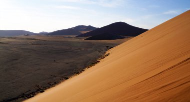 Sossusvlei Kumulları. Namib Çölü Namibya