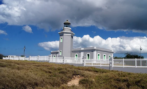 Los Morrillos Lighthouse Cabo Rojo Pobřeží Ponce Portoriko — Stock fotografie
