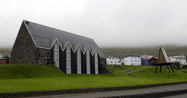 Iglesia Klaksv Isla Bordoy Islas Feroe Dinamarca — Foto de Stock