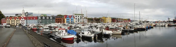 Пейзаж Торсхавна Острове Стреймой Фарерские Острова Дания — стоковое фото