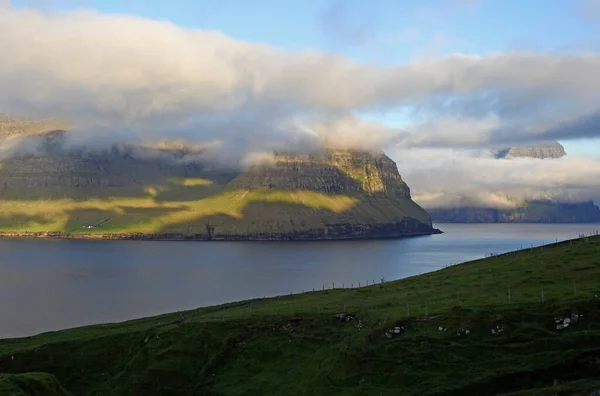 Пейзаж Острова Відой Фарерські Острови Данія — стокове фото