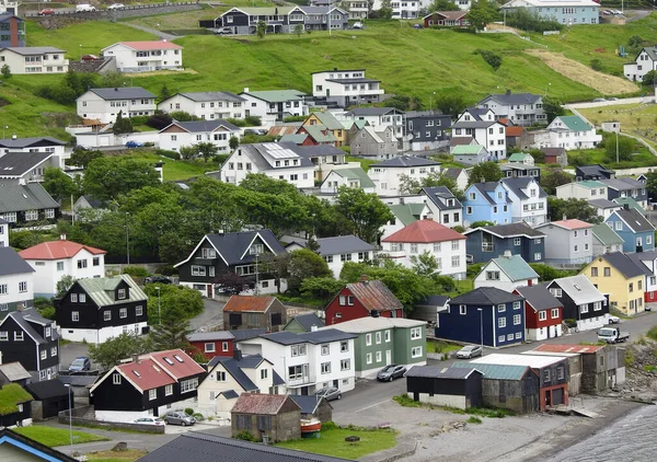 Staden Eysturoy Färöarna Danmark — Stockfoto