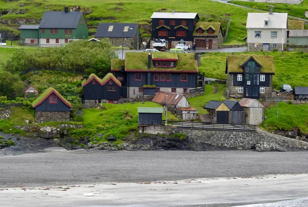 Danimarka Nın Faroe Adaları Streymoy Adası Ndaki Vestmanna Köyü — Stok fotoğraf