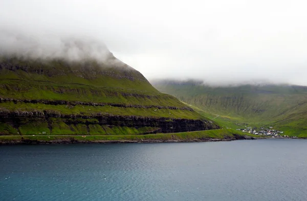 Veduta Funningur Sull Isola Eysturoy Isole Faroe Danimarca — Foto Stock