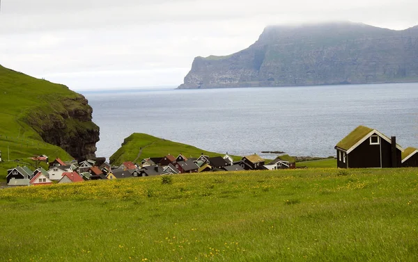 Pohled Ostrově Eysturoy Faerské Ostrovy Dánsko — Stock fotografie