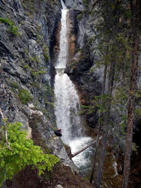Silverton Falls Banff Kanada — Stock fotografie