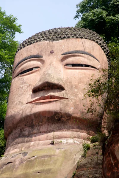 Buda Gigante Leshan Chengdu China — Foto de Stock