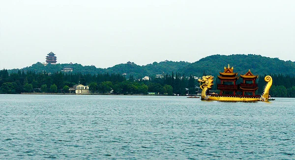 West Lake Panorama Hangzhou Kína — Stock Fotó