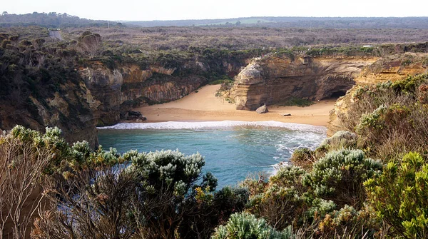 Δώδεκα Απόστολοι Σχηματισμοί Βράχων Στο Δρόμο Του Μεγάλου Ωκεανού Αυστραλία — Φωτογραφία Αρχείου