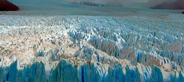 Vista Del Glaciar Perito Moreno Argentina —  Fotos de Stock