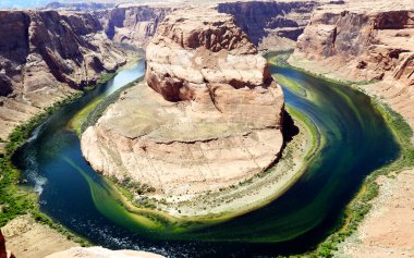 Arizona eyaletinde Curva de la Herradura adlı Horseshoe Bend - ABD