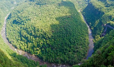 Canela 'daki Horseshoe Park' ın manzarası Rio Grande do sul - Brezilya