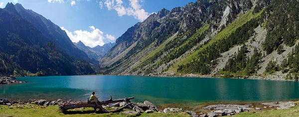 stock image Gaube lake in the Hautes Pyrenees near Cauterets - France