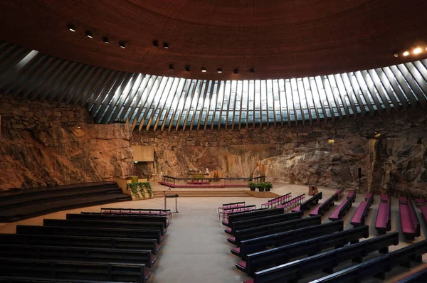 Temppeliaukio Kilisesi - Rock Kilisesi, Helsinki - Finlandiya
