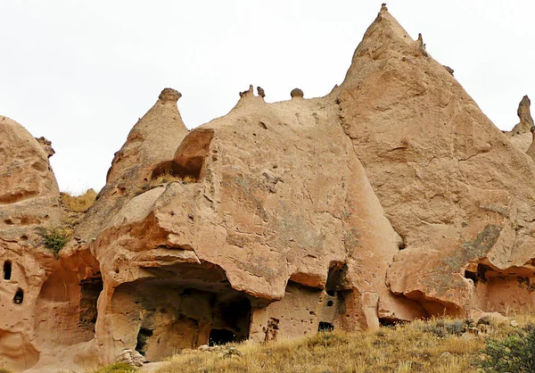 Pinnacles Zelme Cappadocia Rkiye — Stock Photo, Image